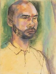 Roy, Porträt Ölstudie, 2017