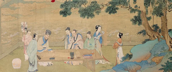 Eine literarische Versammlung in Hsi Yuann im elften Jahrhundert