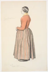 Mädchen im Morgenkleid