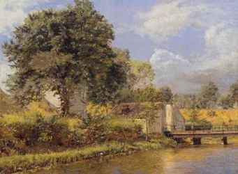Ein Blick auf das Nordtor von "Kastellet" vom Bastion östlich der Brücke