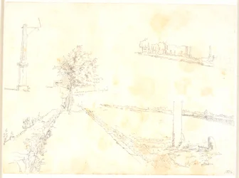 Der Bürgersteig entlang des Sees