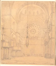 Teil des Inneren von St. Markus in Venedig