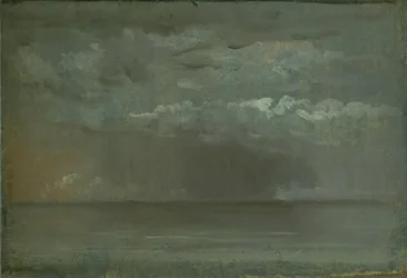 Studie von Wolken über dem Meer
