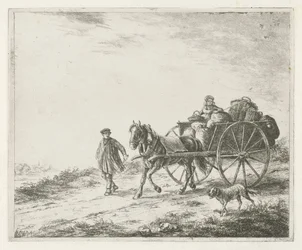 Bauernwagen mit Ladung