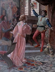 Der Kaufmann von Venedig, um 1900 (Illustration)