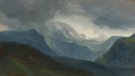 Aufziehendes Gewitter in den Alpen