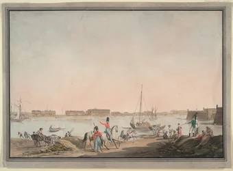 Ansicht von St. Petersburg von der Newa, 1808