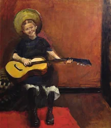Mädchen mit Gitarre