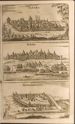 Samara, Zarizyn und Kosmodemjansk (Illustration aus Reisen zum Großfürsten von Moskau)