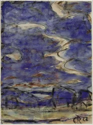 Landschaft mit Wolken
