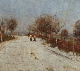 Die Straße nach Gelmeroda, 1893