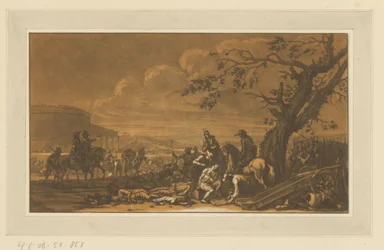 Versorgung der Verwundeten nach der Schlacht