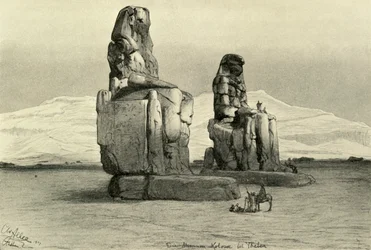 Kolossalstatuen von Memnon in Theben, Ägypten