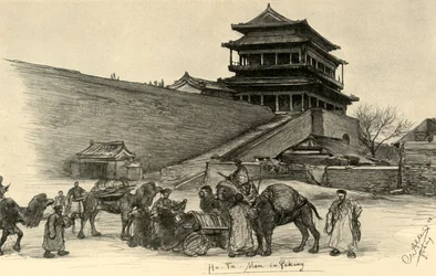Hatamen-Tor, Peking, China, 1898
