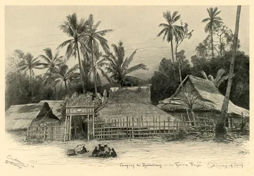 Kampong bei Jomblang, Semarang, Java