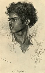 Singhalesischer Mann, Colombo, Ceylon, 1898