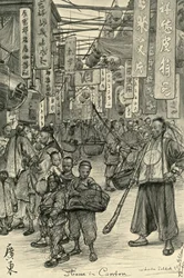 Straßenszene, Kanton, China