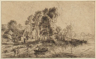 An Ruinen gebaute Häuser