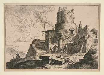 Landschaft mit Turm