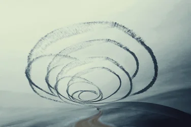 Spiralförmige Rauchlandschaft