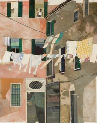 Venedig Wäsche und Mann, 2013