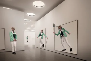 Eleganter Mann Kunstillusion