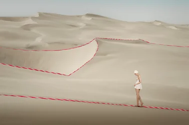 Roter Band Wüstenwanderung