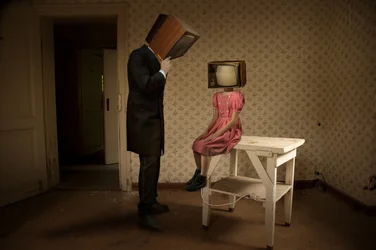 Vintage TV-Köpfe