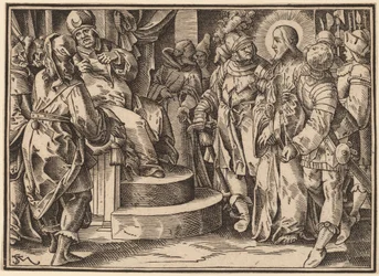 Christus erzählt seinen Jüngern vom Jüngsten Gericht