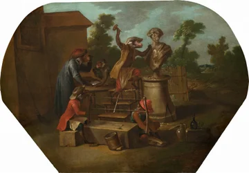 Singerie: Der Bildhauer, ca. 1739