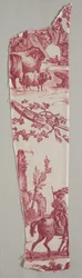 Fragmente von kupferplattenbedruckter Baumwolle, ca. 1789