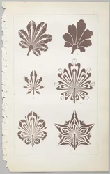 Die Kunst des dekorativen Designs: mit einem Anhang, der die Stunden des Tages angibt, zu denen Blumen öffnen, veröffentlicht von Day & Son, London, 1862