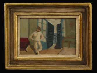 Junge im Schlafzimmer