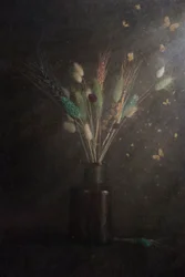 Dunkle florale Schmetterlinge