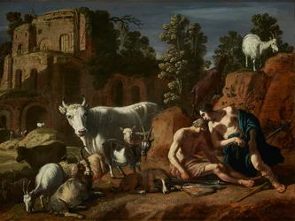 Mercurius macht sich bereit, den schlafenden Argus zu enthaupten