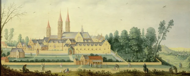 Das Schloss und die Abtei von Egmond
