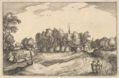 Ein Kloster, Tafel 13 aus Regiunculae et Villae Aliquot Ducatus Brabantiae, ca. 1610