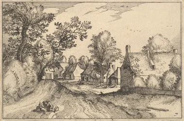 Ein Dorfweg