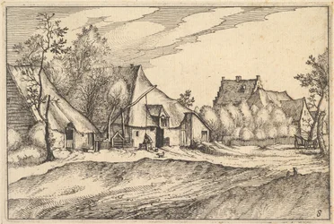 Bauernhöfe in einem Dorf