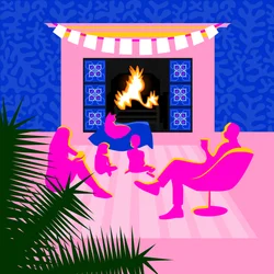 Weihnachten am Kamin