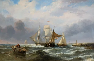 Schiffe vor der niederländischen Küste, 1829-1860
