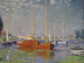Rote Boote bei Argenteuil