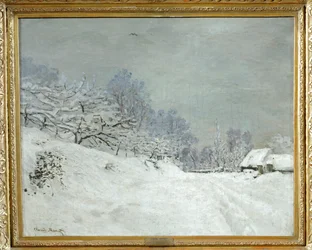 Umgebung von Honfleur. Schnee ...