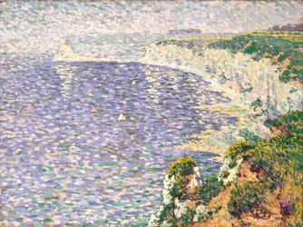 Ein Blick auf die Klippen von Etretat