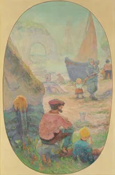 Fischer in Etretat