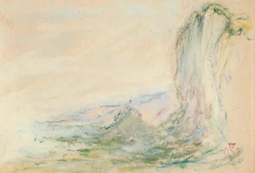 Die Felsen bei Étretat bei Ebbe