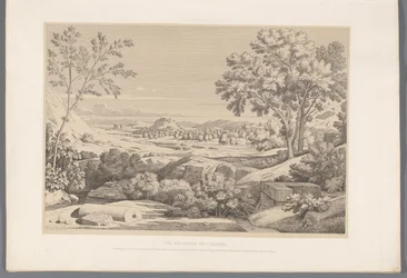 Ansicht des Ufers des Flusses Ilisos