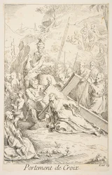 Das Kreuz tragen. Schöpfer: Claude Gillot, Jacques Gabriel Huquier