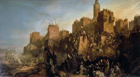 Die Eroberung Jerusalems durch Jacques de Molay im Jahr 1299, 1846