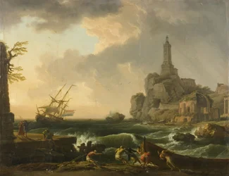 Leuchtturm von Genua und der Tempel der Minerva Medica